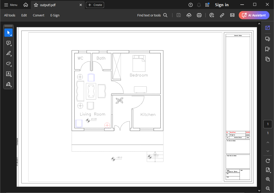 PDF compare result